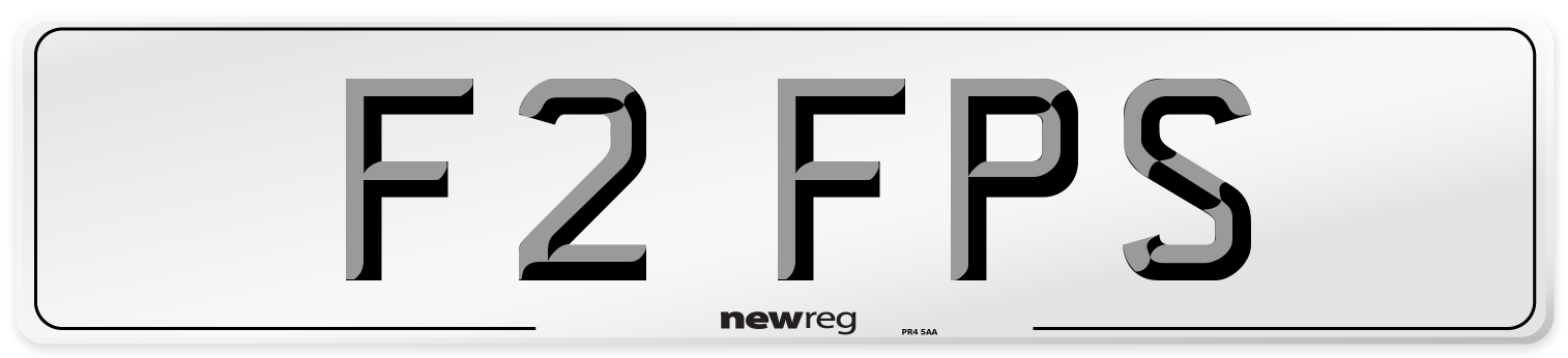 F2 FPS Number Plate from New Reg